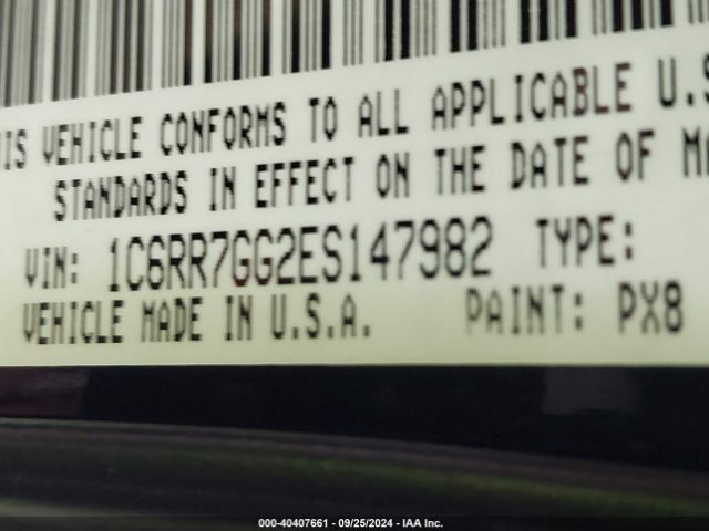 1C6RR7GG2ES147982 RAM 1500 Slt