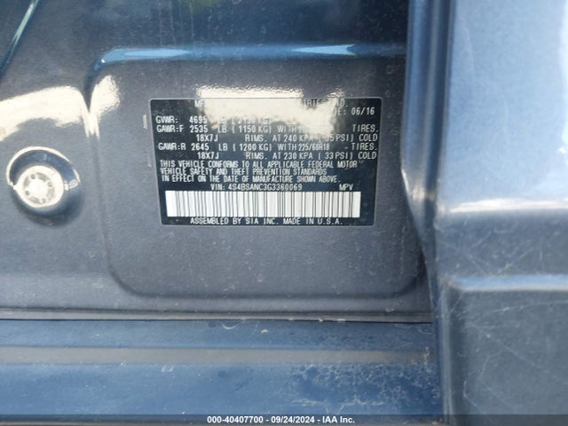 4S4BSANC3G3360069 Subaru Outback 2.5i Limited
