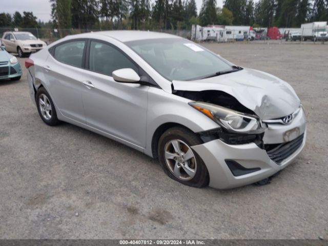 5NPDH4AE9FH643308 Hyundai ELANTRA SE