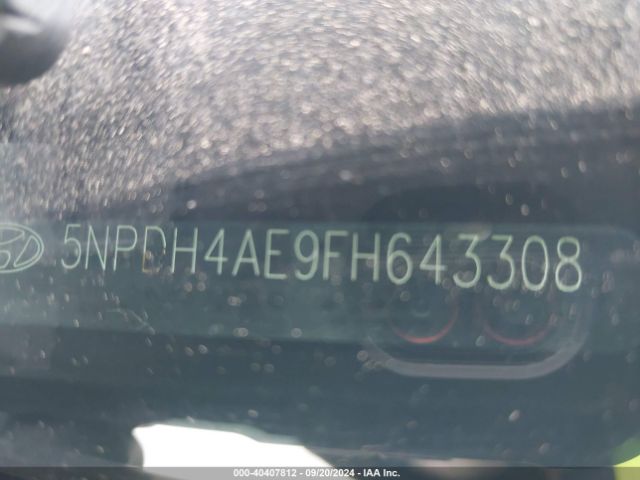 5NPDH4AE9FH643308 Hyundai ELANTRA SE