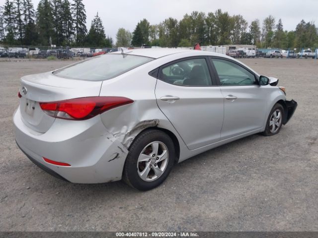 5NPDH4AE9FH643308 Hyundai ELANTRA SE