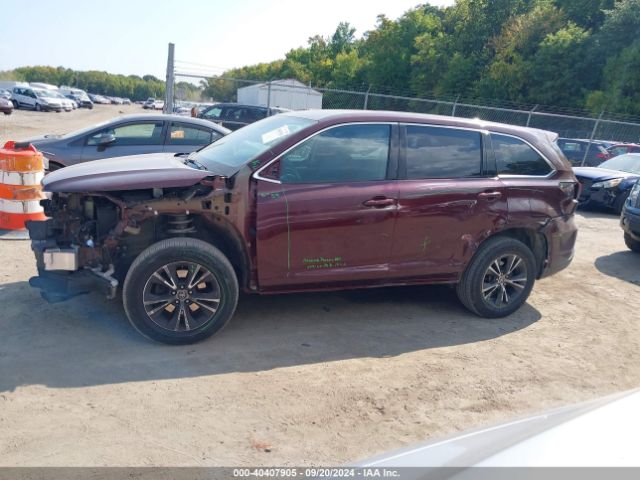 5TDBZRFH5KS746539 Toyota Highlander Le