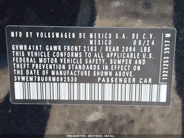 3VWEM7BU0RM092530 Volkswagen Jetta 1.5t Se