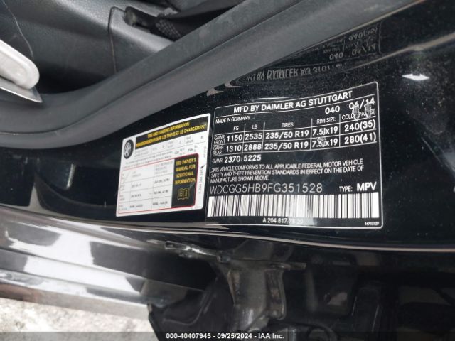 WDCGG5HB9FG351528 Mercedes-Benz GLK 350