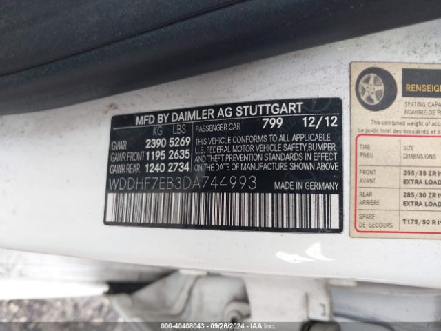 2013 MERCEDES-BENZ E 63 AMG WDDHF7EB3DA744993 Photo 8