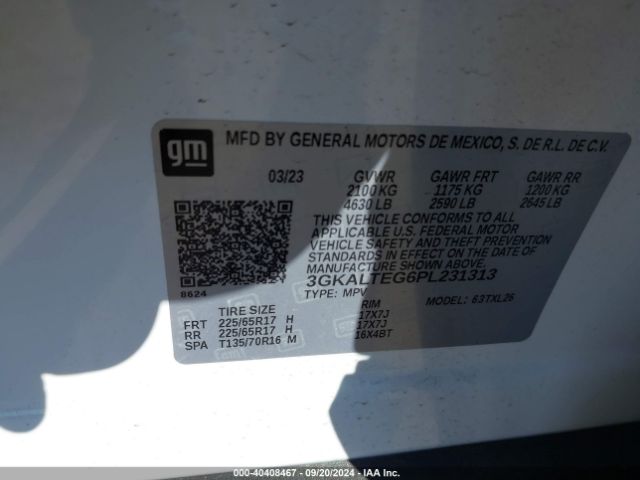 3GKALTEG6PL231313 GMC Terrain Awd Sle