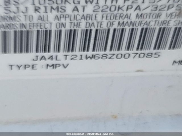 2008 MITSUBISHI OUTLANDER JA4LT21W68Z007085 Photo 8