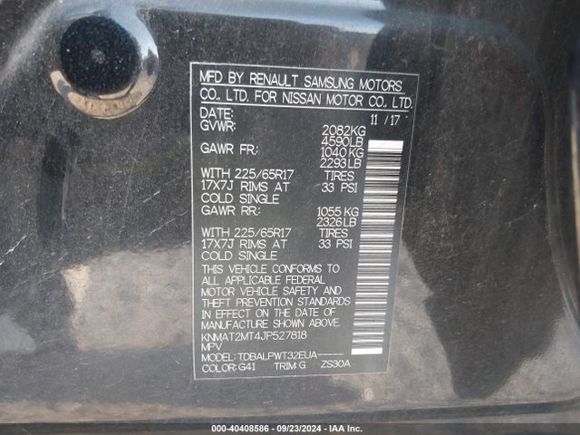 Nissan ROGUE S 2018 KNMAT2MT4JP527818 Image 9