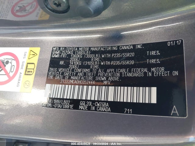 Lexus RX 350 2017 2T2ZZMCA0HC052444 Image 9