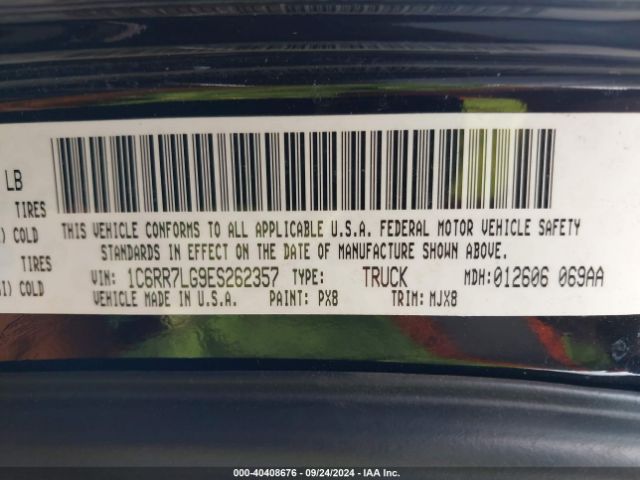 1C6RR7LG9ES262357 RAM 1500 Big Horn