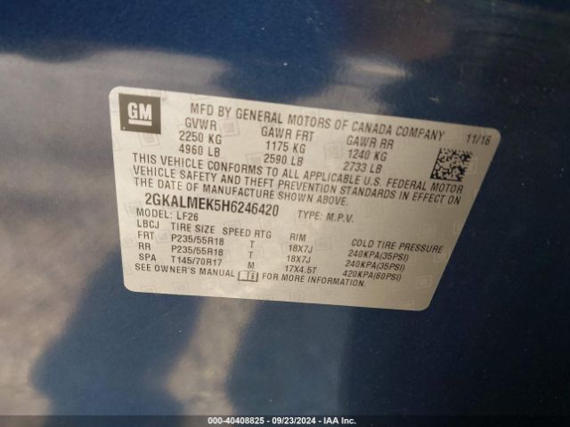 2GKALMEK5H6246420 GMC Terrain Sle-1