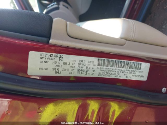 1C4RJEBGXHC916240 Jeep Grand Cherokee Limited 4x2