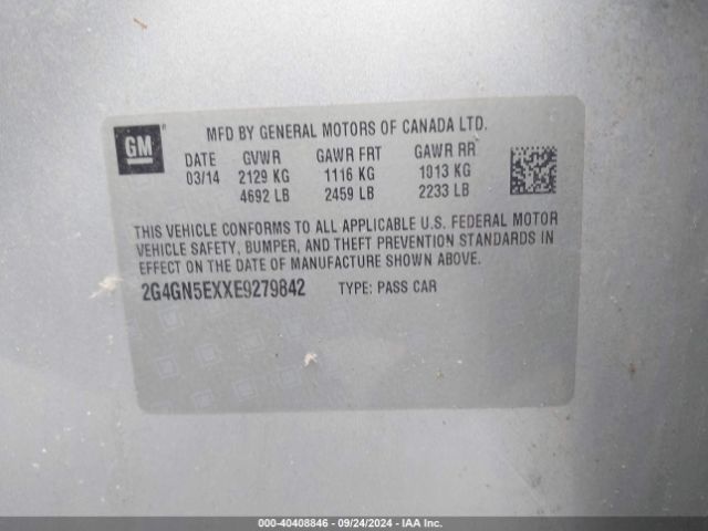 2G4GN5EXXE9279842 Buick Regal Turbo/e-assist Premium I