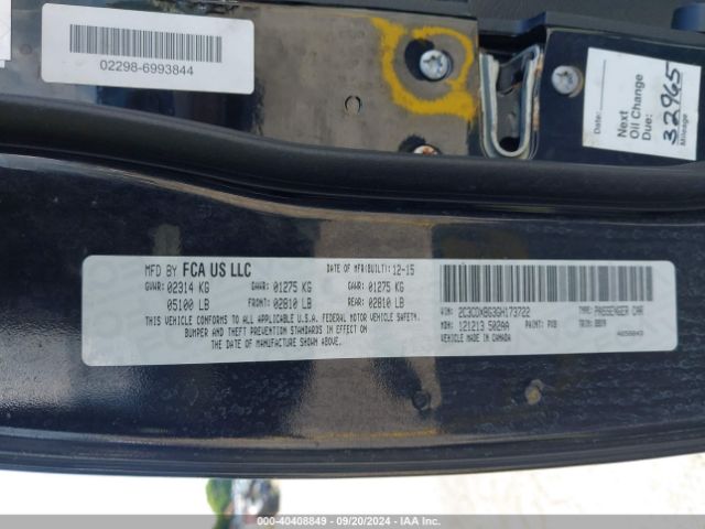 2C3CDXBG3GH173722 Dodge Charger Se