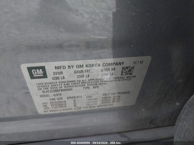 KL4CJCSB6FB088960 Buick Encore Leather