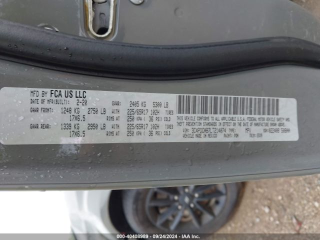 3C4PDCAB7LT214074 Dodge Journey Se Value