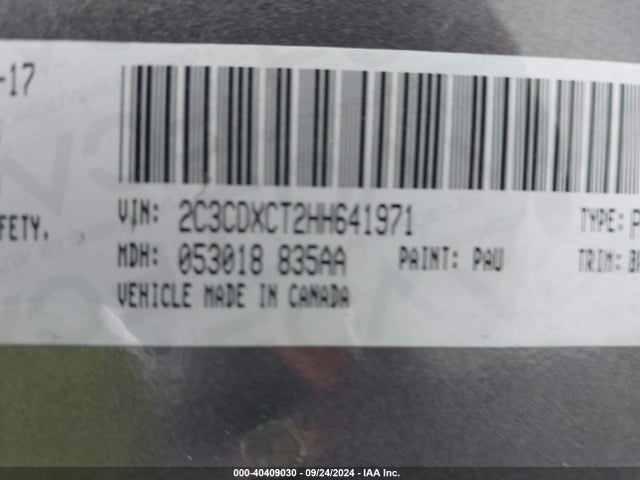 Dodge Charger R/t Rwd 2017 2C3CDXCT2HH641971 Image 9