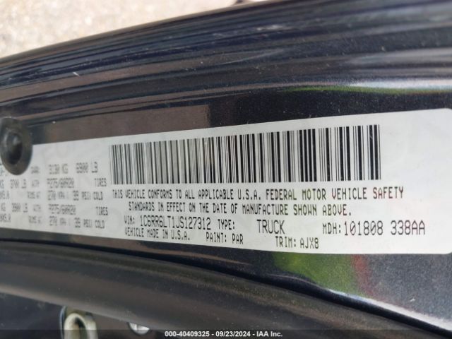 1C6RR6LT1JS127312 RAM 1500 Lone Star Silver  4x2 5'7 Box