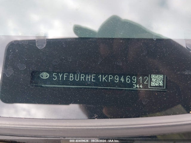 Toyota COROLLA LE 2019 5YFBURHE1KP946912 Image 9