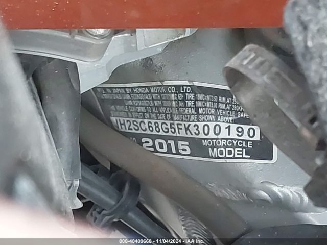 2015 HONDA GL1800 JH2SC68G5FK300190 Photo 9