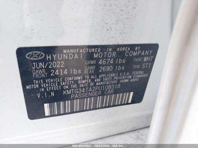 KMTG34TA2PU108318 Genesis G70 2.0t Rwd