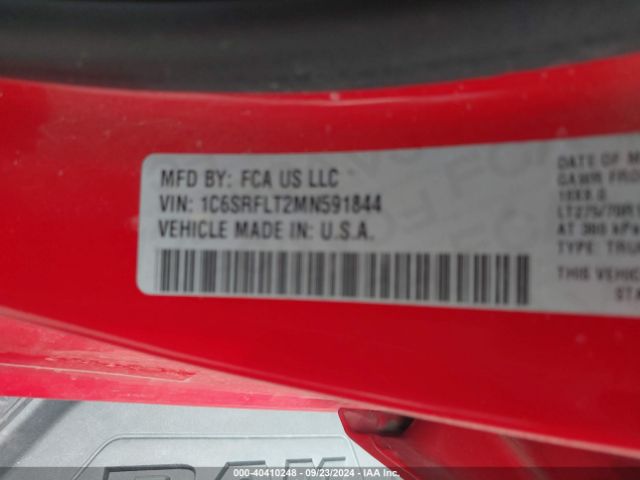2021 RAM 1500 1C6SRFLT2MN591844 Photo 8