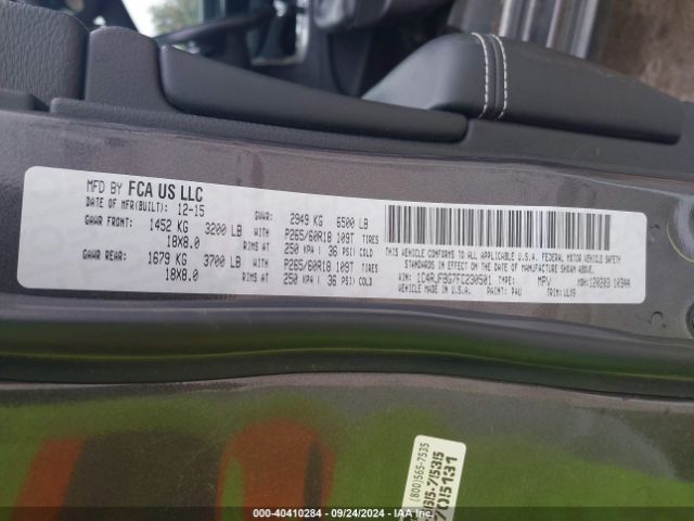 1C4RJFBG7FC230501 Jeep Grand Cherokee Limited
