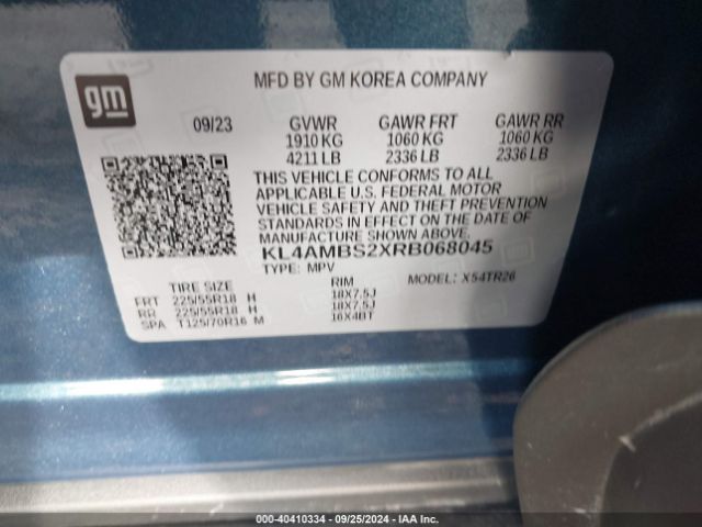 KL4AMBS2XRB068045 Buick Encore Gx Preferred Fwd