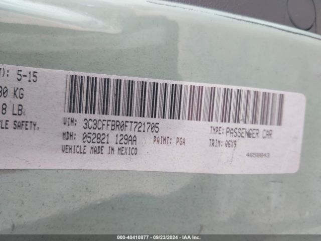 3C3CFFBR0FT721705 Fiat 500 SPORT
