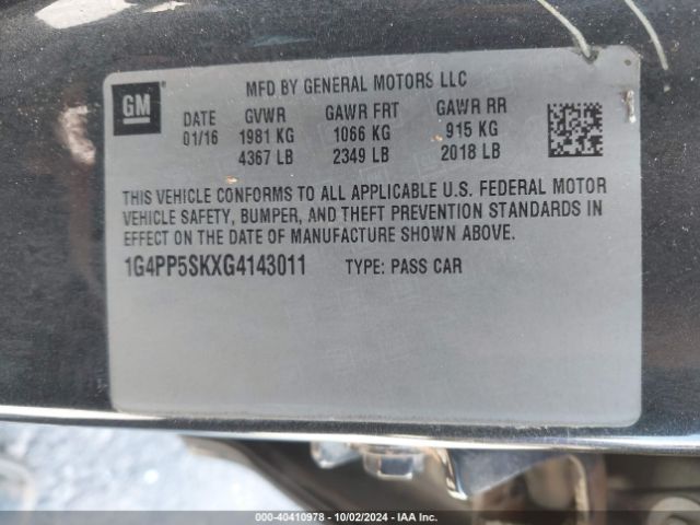 1G4PP5SKXG4143011 Buick Verano