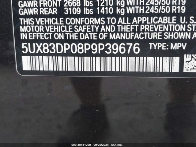 5UX83DP08P9P39676 BMW X3 M40i