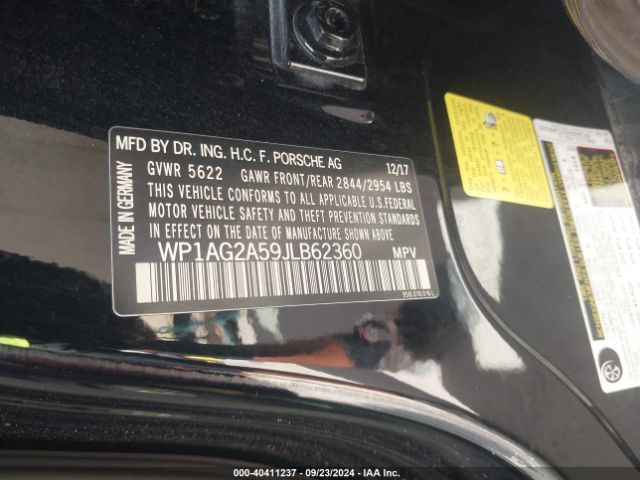 WP1AG2A59JLB62360 Porsche Macan Gts