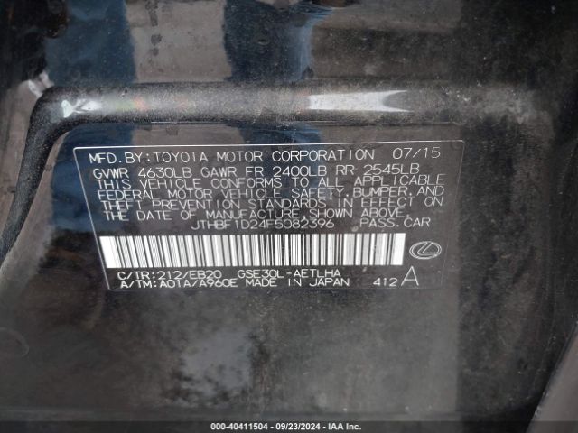 JTHBF1D24F5082396 Lexus IS 250