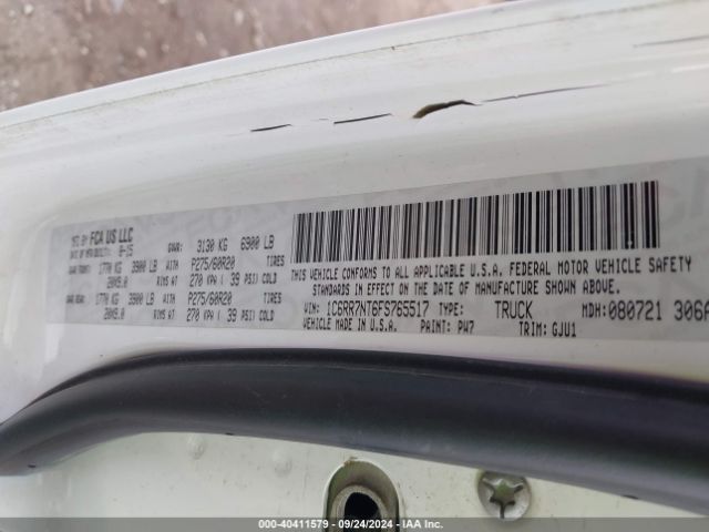 1C6RR7NT6FS765517 RAM 1500 Laramie