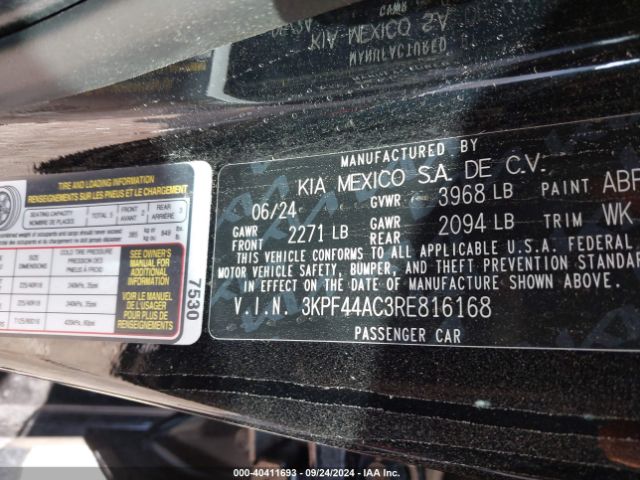 3KPF44AC3RE816168 KIA FORTE GT