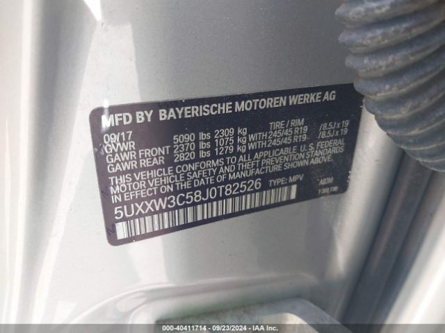 5UXXW3C58J0T82526 BMW X4 Xdrive28i