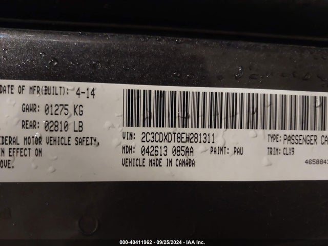 Dodge Charger R/t Max 2014 2C3CDXDT8EH281311 Image 9