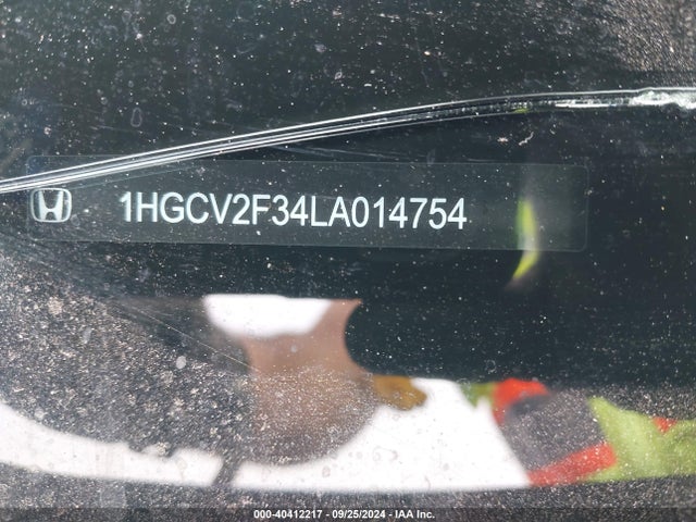 40412217 :رقم المزاد ، 1HGCV2F34LA014754 vin ، 2020 Honda Accord Sport 2.0t مزاد بيع