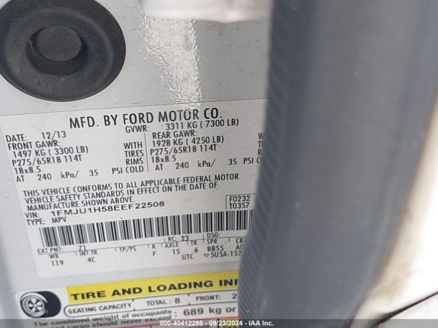 1FMJU1H58EEF22508 Ford Expedition Xlt