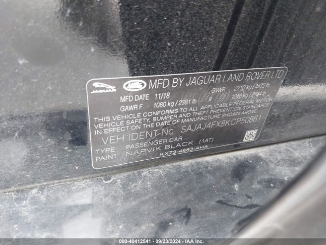 2019 JAGUAR XE SAJAJ4FX8KCP50861 Photo 8