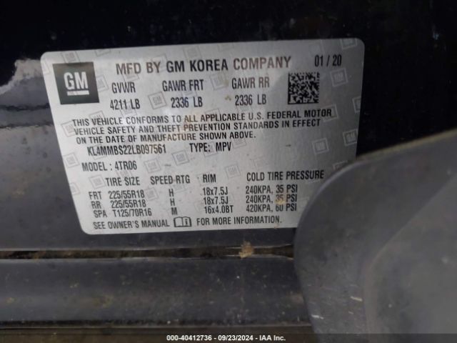 KL4MMBS22LB097561 Buick Encore Gx Fwd Preferred