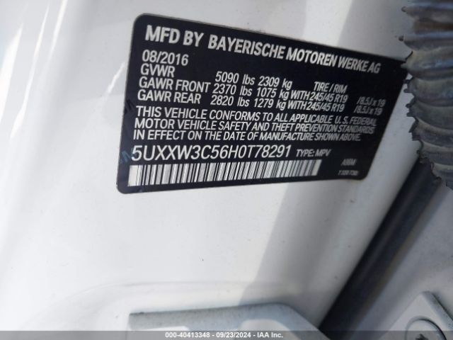 5UXXW3C56H0T78291 BMW X4 Xdrive28i