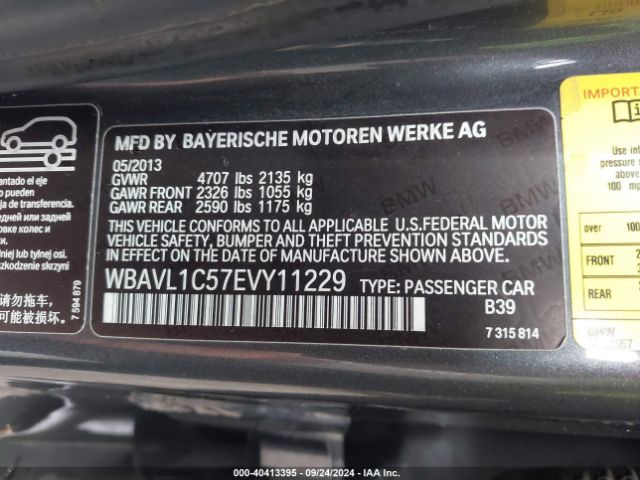 WBAVL1C57EVY11229 BMW X1 Xdrive28i