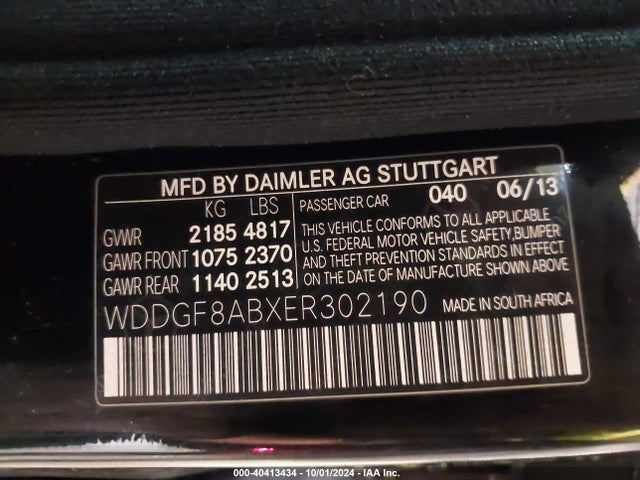 WDDGF8ABXER302190 Mercedes-Benz C 300 Luxury 4matic/sport 4matic