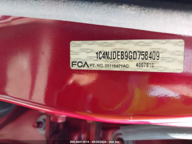 1C4NJDEB9GD758409 Jeep Compass Latitude