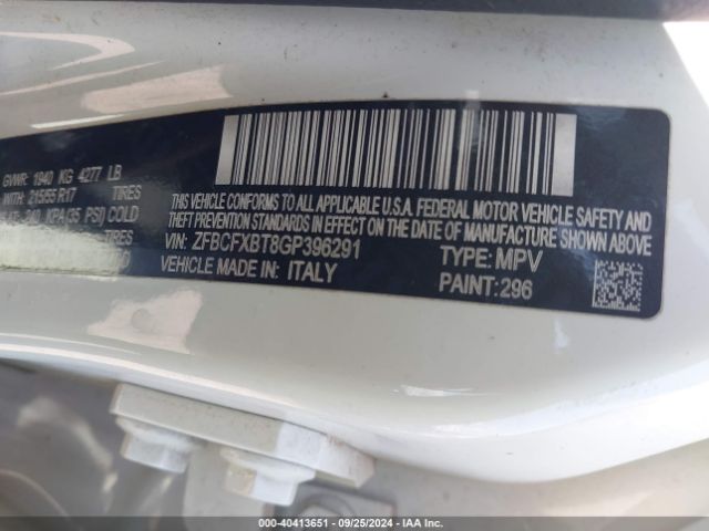 ZFBCFXBT8GP396291 Fiat 500x Easy