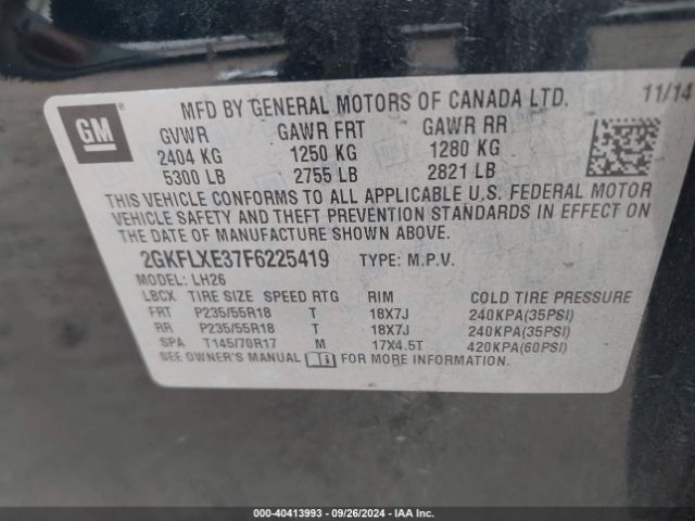 2GKFLXE37F6225419 GMC Terrain Slt-1
