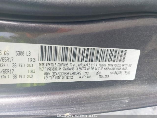 3C4PDCAB8FT684280 Dodge Journey American Value Pkg