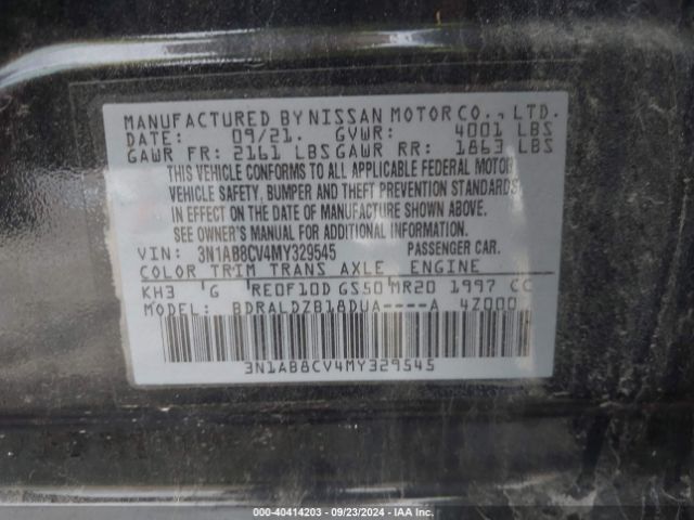2021 NISSAN SENTRA 3N1AB8CV4MY329545 Photo 8