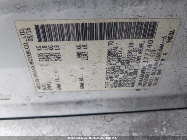 Nissan 2017 2017 1N4AA6AP6HC377240 Image 9